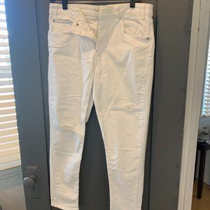 Levi's White Vintage High Rise Skinny Jeans